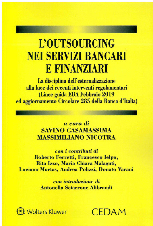 OUTSOURCING NEI SERVIZI BANCARI FINANZ. - CASAMASSIMA