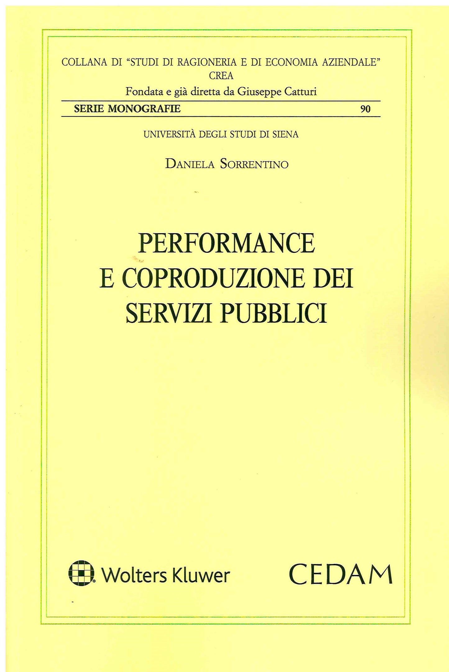 PERFORMANCE E COPRODUZIONE SERV.PUBBLICI - SORRENTINO