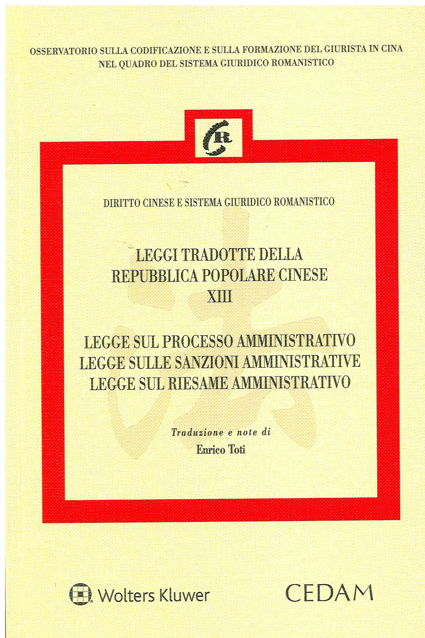 LEGGE SUL PROCESSO AMM.VO LEGGI TRAD.CIN - TOTI