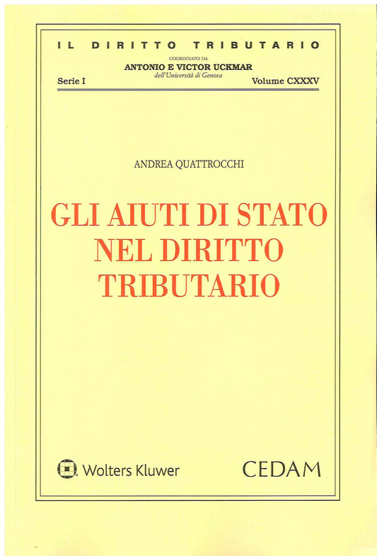 AIUTI DI STATO DIRITTO TRIBUTARIO - QUATTROCCHI