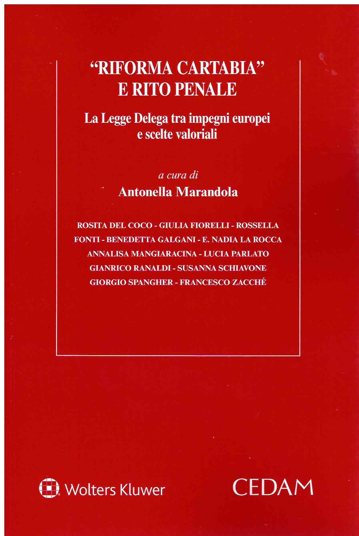 RIFORMA CARTABIA E RITO PENALE - MARANDOLA