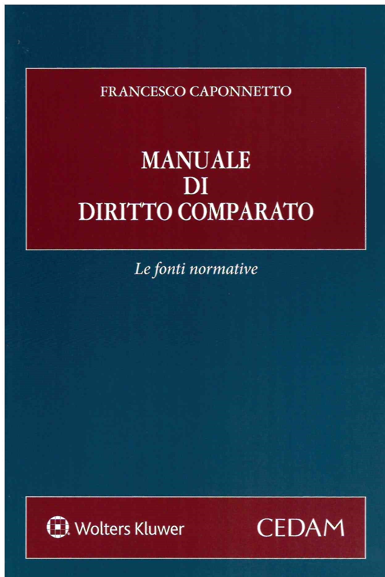 MANUALE DIRITTO COMPARATO - CAPONNETTO