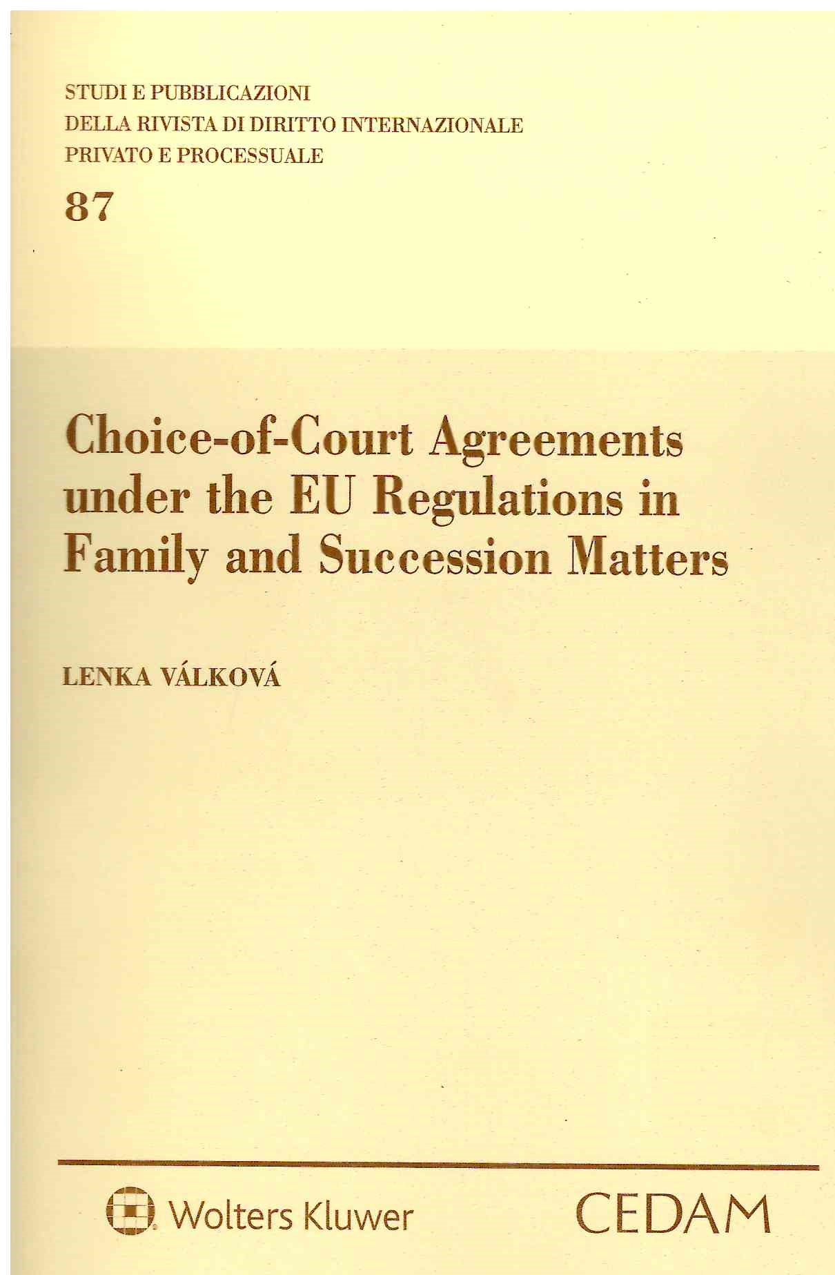 choice-of-Court Agreements under UE - Valkova