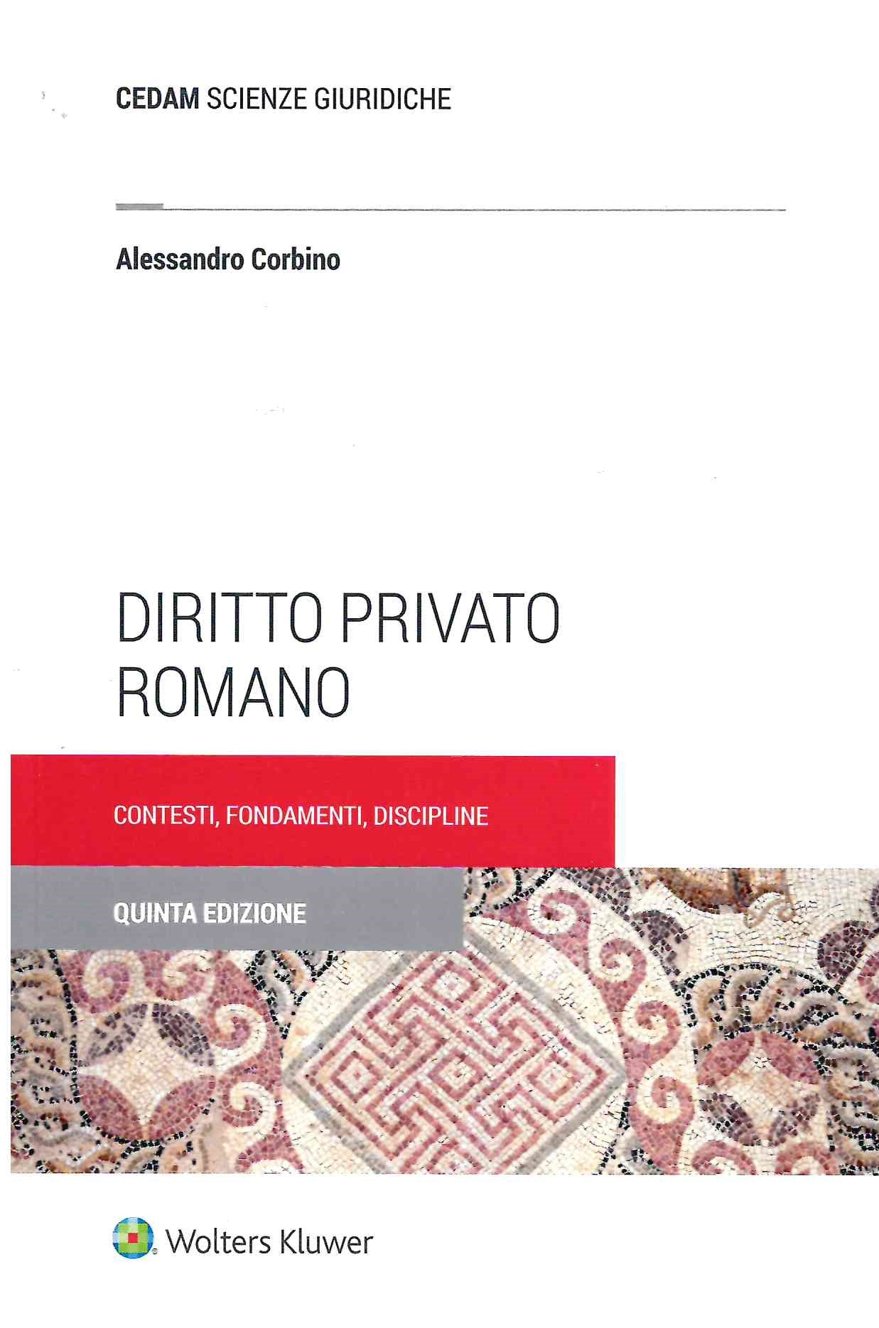 DIRITTO PRIVATO ROMANO (5 ed.) - CORBINO