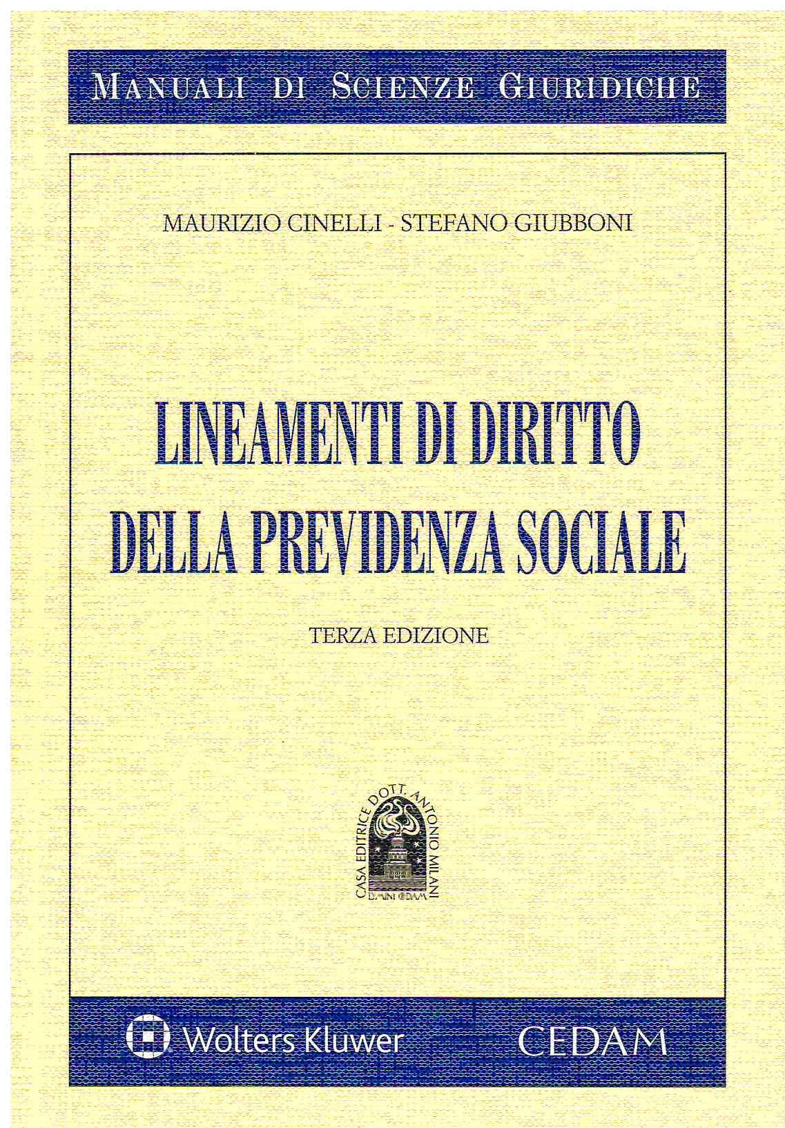 LINEAMENTI DIRITTO PREVIDENZA SOCIALE - CINELLI