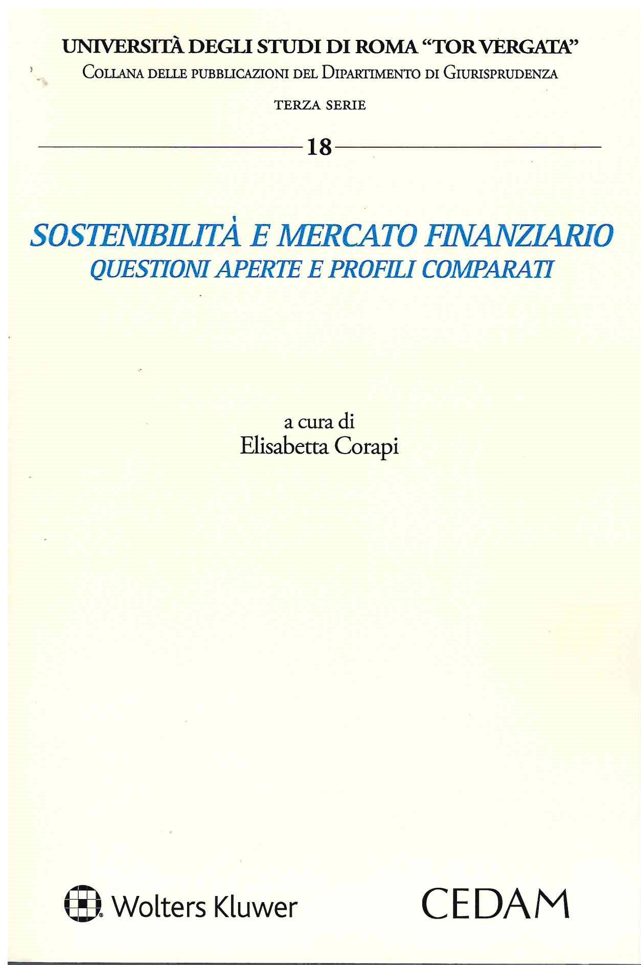 SOSTENIBILITA' E MERCATO FINANZIARIO - CORAPI