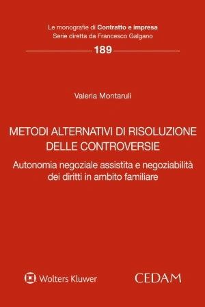METODI ALTERNATIVI RISOLUZ.CONTROVERSIE - MONTARULI