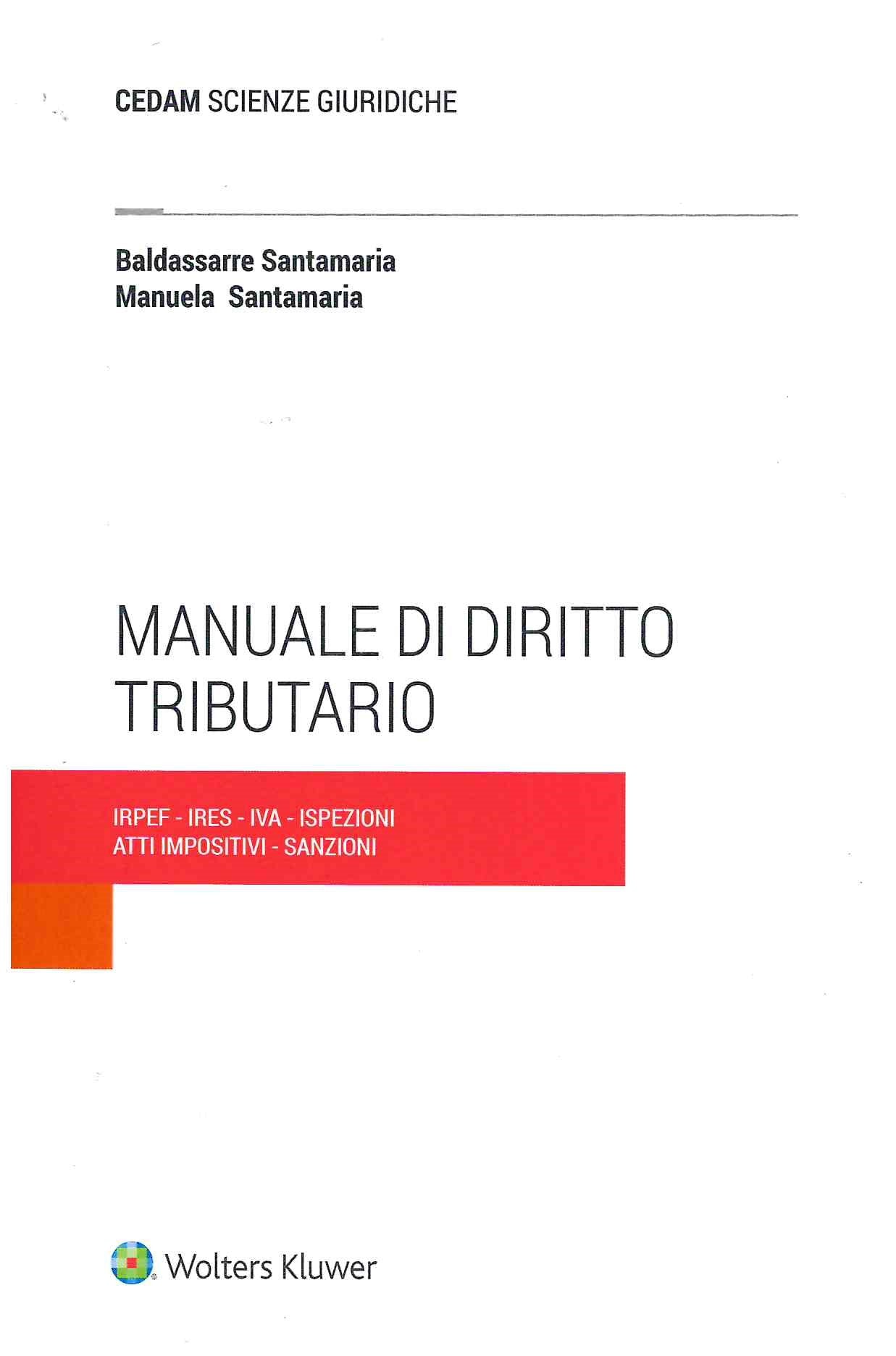 MANUALE DI DIRITTO TRIBUTARIO PARTE SPECIALE - SANTAMARIA