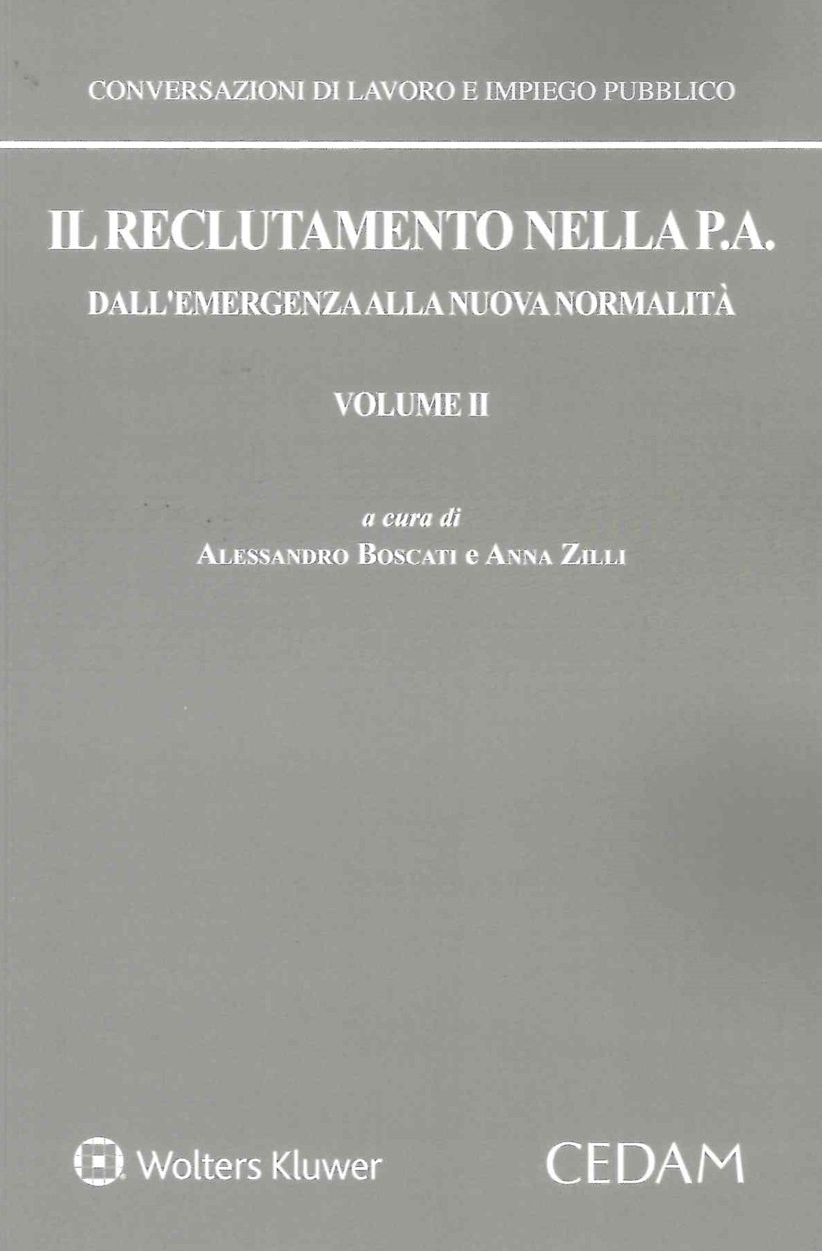RECLUTAMENTO NELLA P.A.VOL.2 - BOSCATI