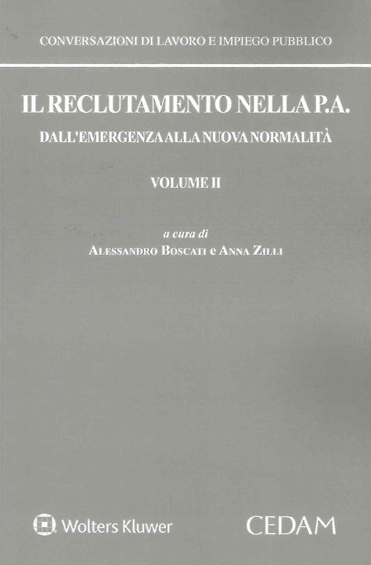 RECLUTAMENTO NELLA P.A.VOL.2 - BOSCATI