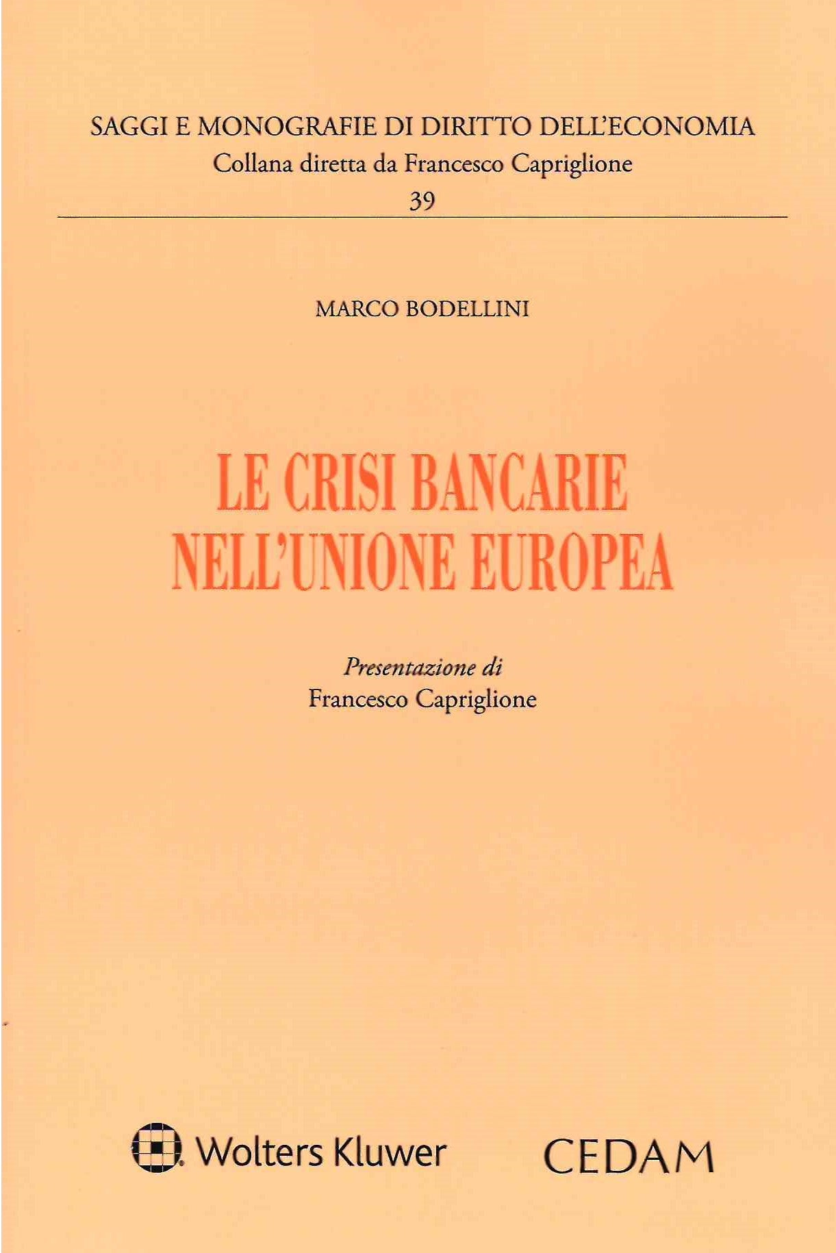 CRISI BANCARIE NELL'UNIONE EUROPEA - BODELLINI