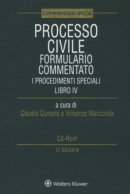 PROCESSO CIVILE FORM.COMM.VOL.4 PROC.SP. - CONSOLO