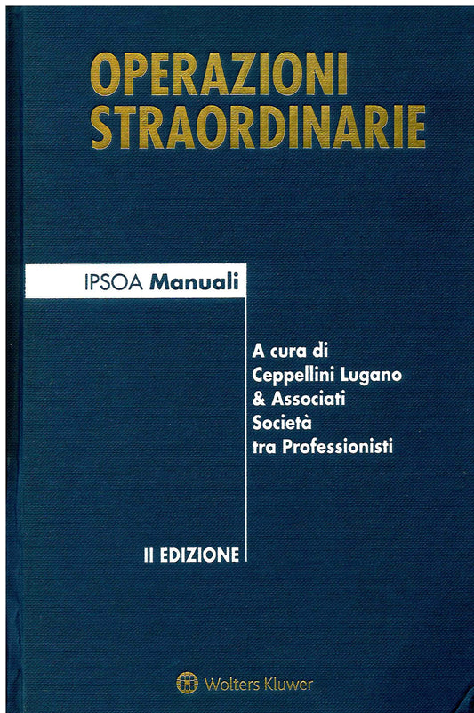 OPERAZIONI STRAORDINARIE 2ED.