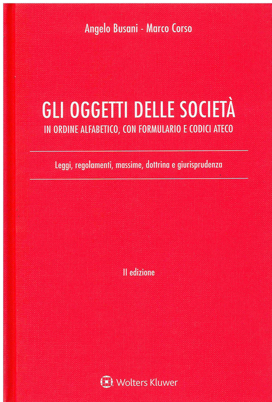 OGGETTI DELLE SOCIETA' 2ED. - BUSANI