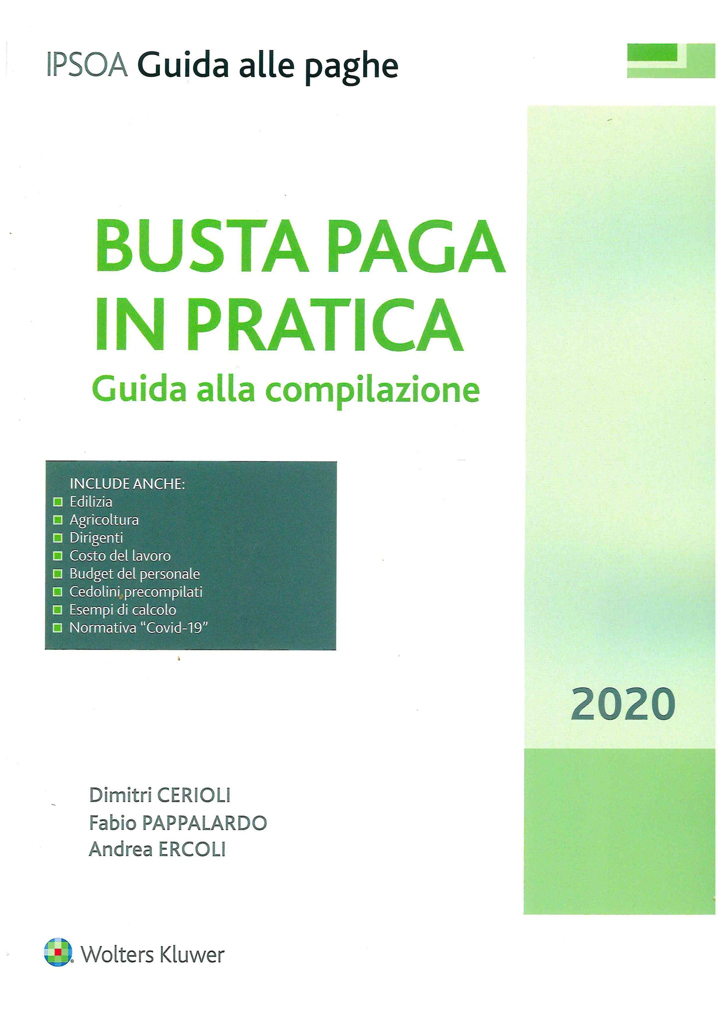 BUSTA PAGA IN PRATICA 2020 - CERIOLI