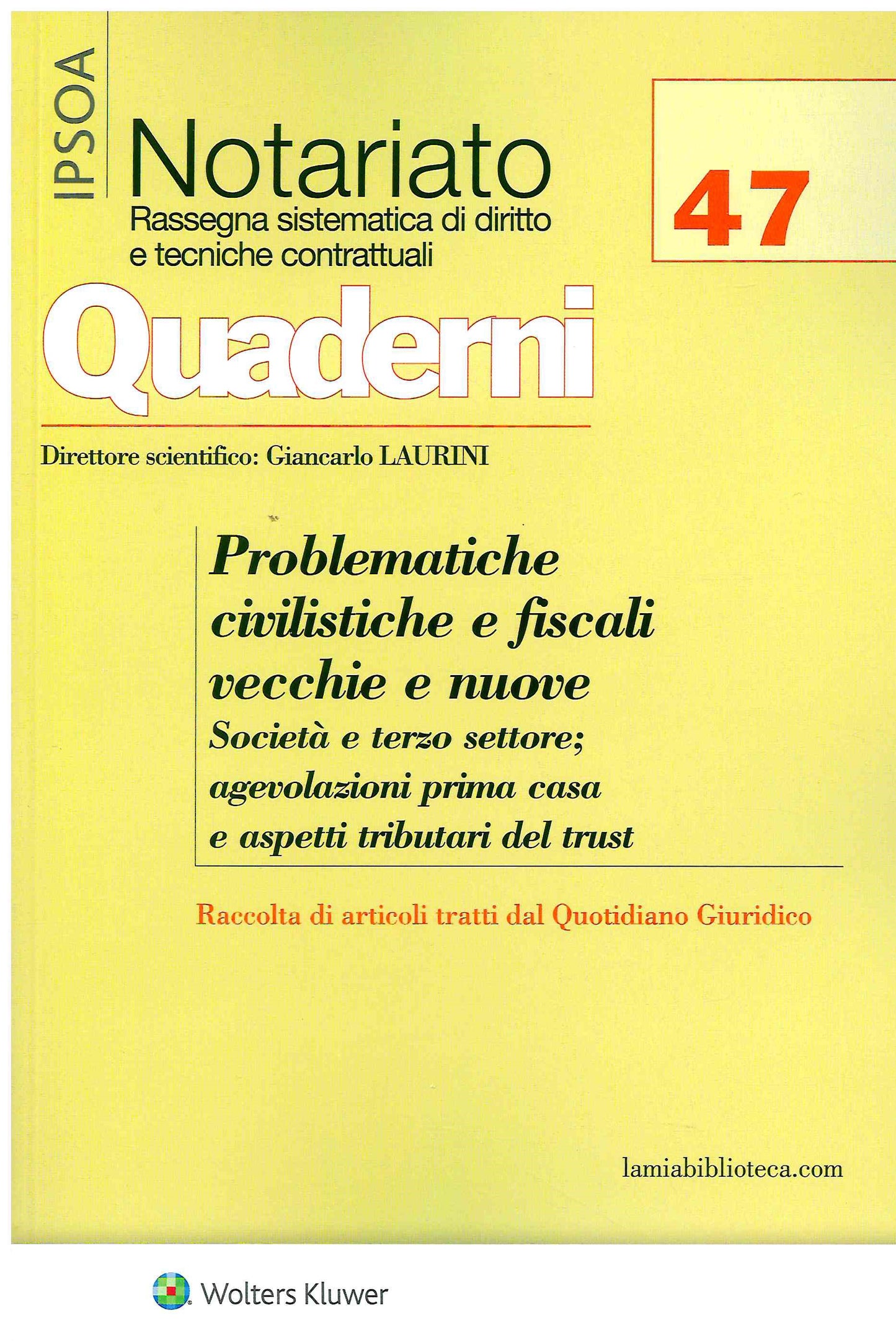 PROBLEMATICHE CIVILISTICHE FISCALI VECCH - LAURINI
