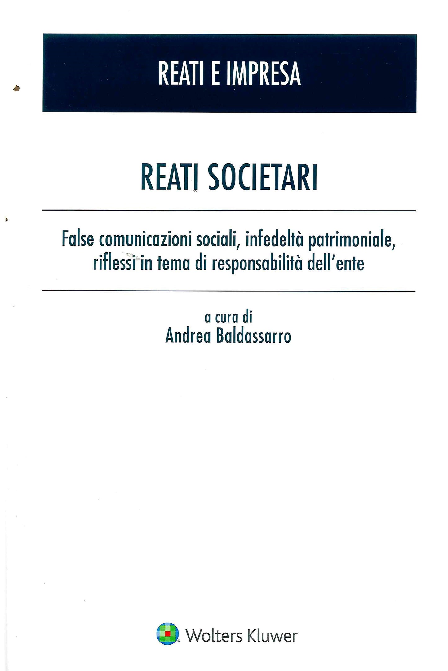 REATI SOCIETARI - BALDASSARRO