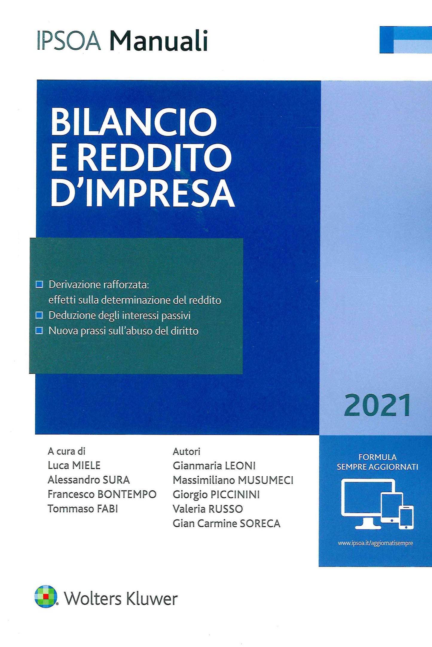 BILANCIO E REDDITO D'IMPRESA 2021 - MIELE