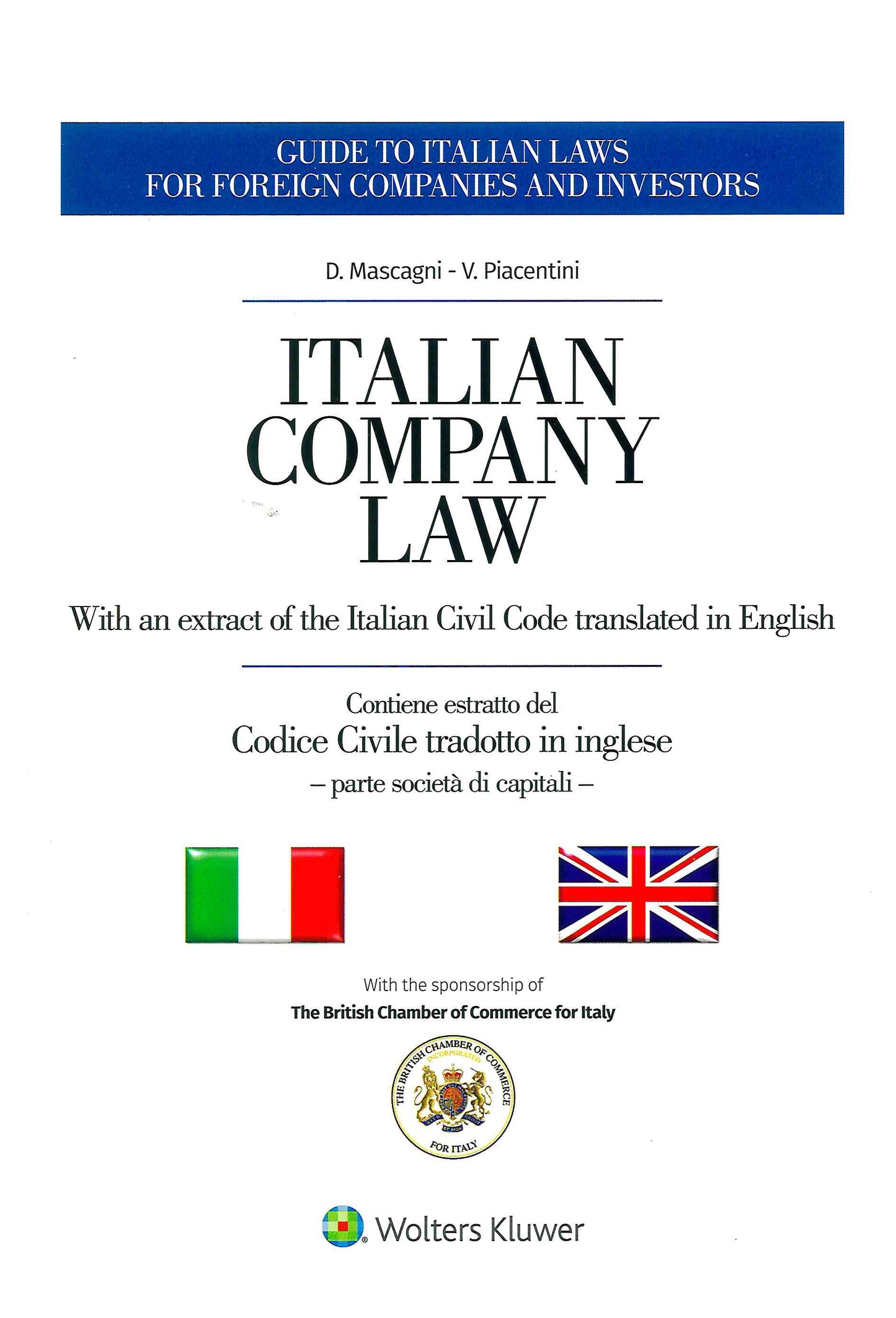 ITALIAN COMPANY LAW - MASCAGNI PIACENTINI