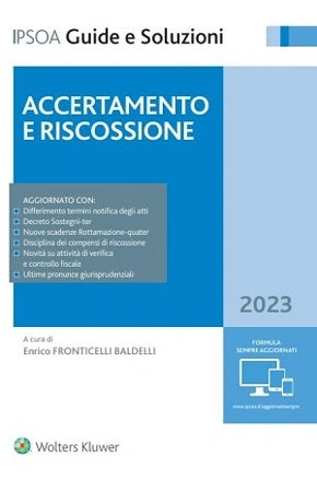 ACCERTAMENTO E RISCOSSIONE 16ED.2023 - FRONTICELLI BALDELLI