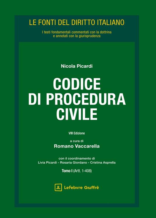 Codice di procedura civile (8°ed. 2025) - Nicola Picardi, Romano Vaccarella
