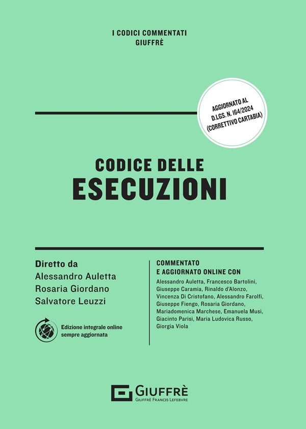 Codice delle Esecuzioni - Auletta, Giordano, Leuzzi