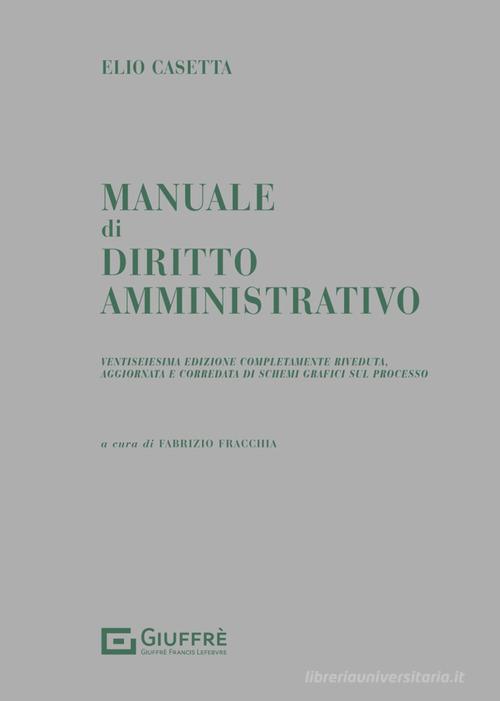 Manuale di diritto amministrativo 2024 - E. Casetta