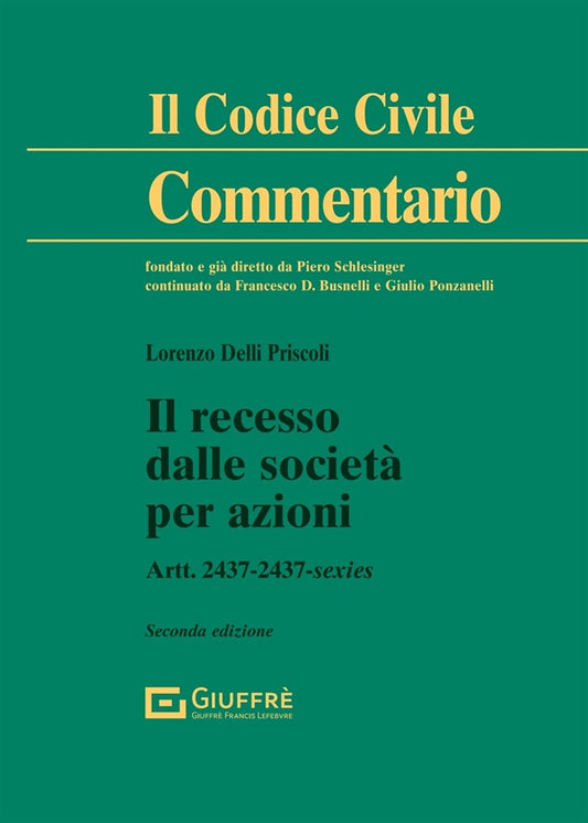 Il Recesso delle Società per Azioni - Delli Priscoli