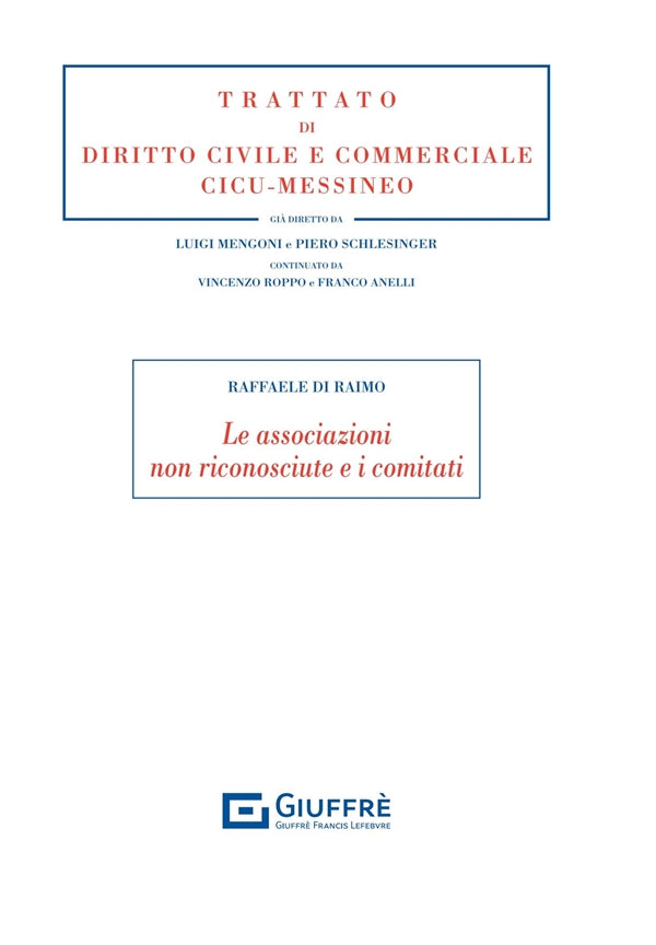 Associazioni non Riconosciute e i Comitati - Di Raimo