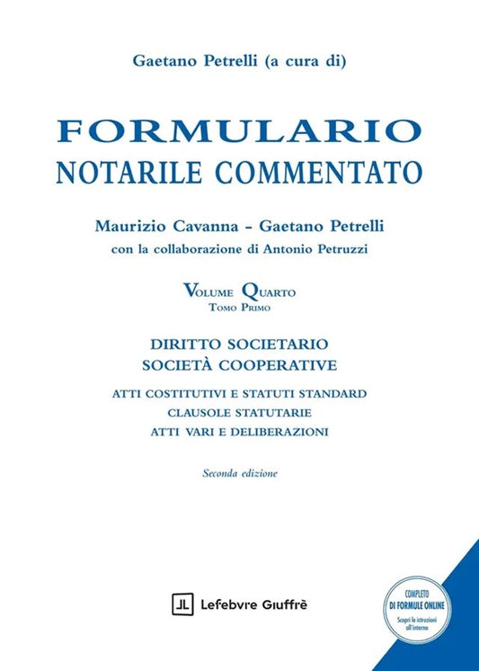 Formulario Notarile VOLUME 4, Tomo 1 (2°ED.) 2025 - Petrelli