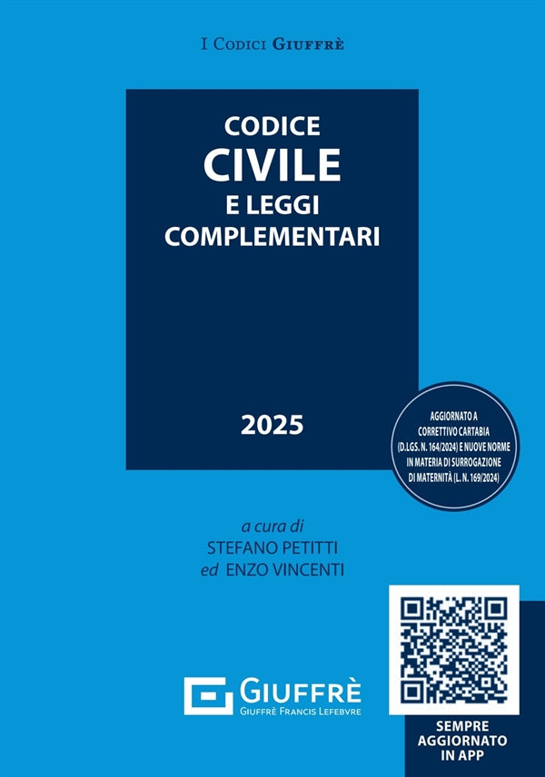 Codice Civile Leggi Complementari 2025 - Petitti, Vincenti