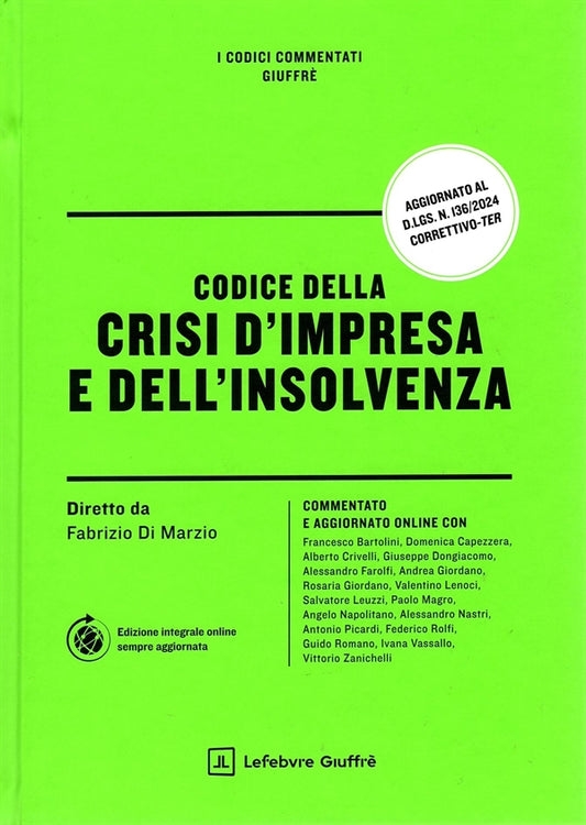 Codice della Crisi D'impresa e dell'Insolvenza 2025 - Di Marzio Fabrizio