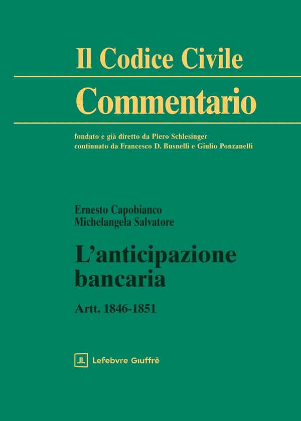 Anticipazione Bancaria - Capobianco Ernesto, Salvatore Michelangela