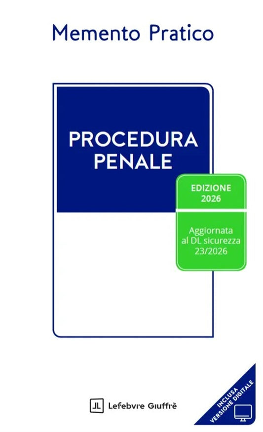 PREVENDITA Memento Pratico di Procedura Penale 2026