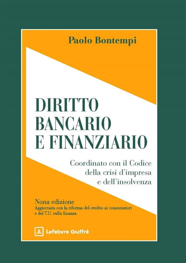 Diritto Bancario Finanziario (9°ED.) 2026 - Bontempi
