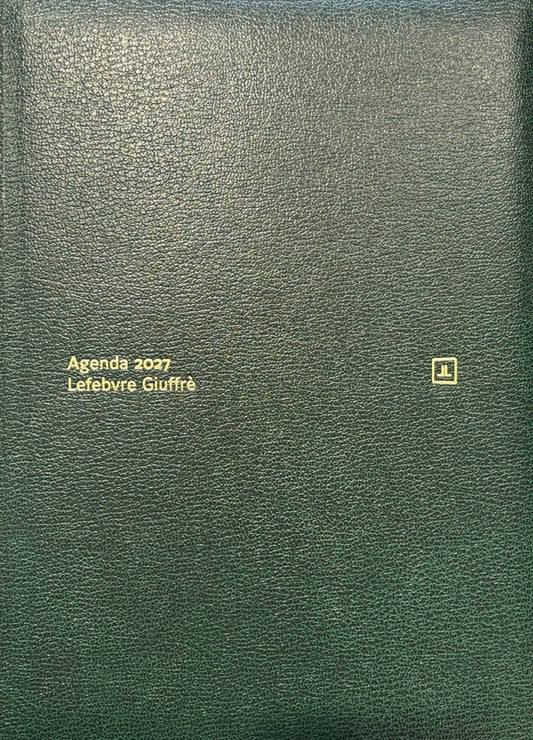 Agenda Personale + Udienza  Giuffrè 2027 - Verde