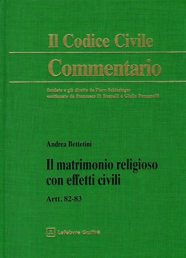 Matrimonio Religioso con Effetti Civili - Bettetini Andrea
