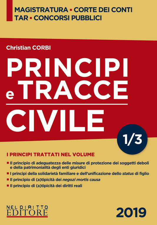 Principi tracce diritto civile tomo 1 - Corbi
