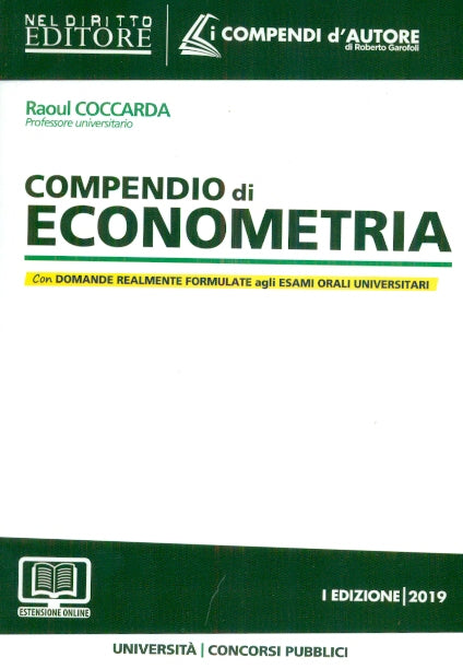 Compendio di econometria 2019 - C29 Coccarda