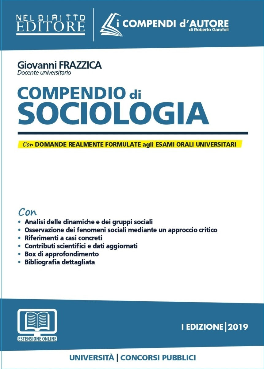 Compendio di sociologia - C30 Frazzica