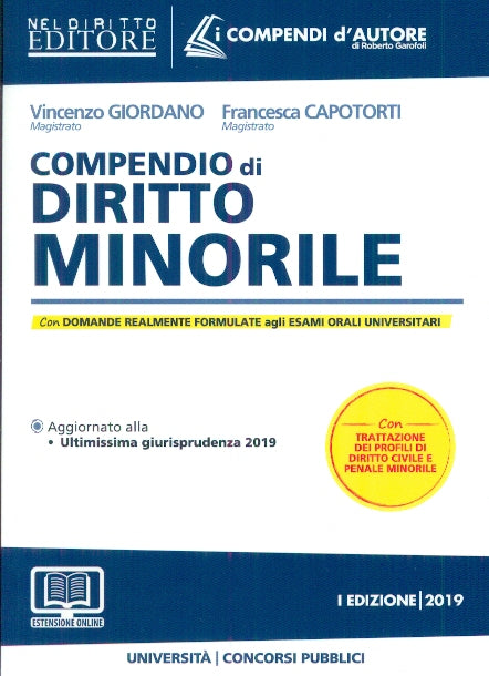 Compendio diritto minorile 2019