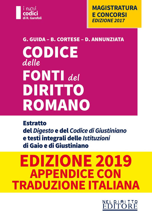 Codice fonti diritto romano 2019 con app - Garofoli