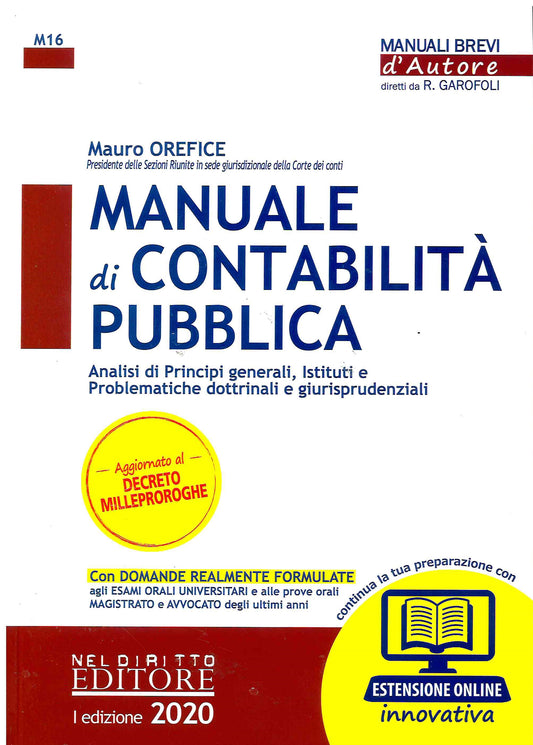 Manuale contabilità pubblica - M16 Orefice