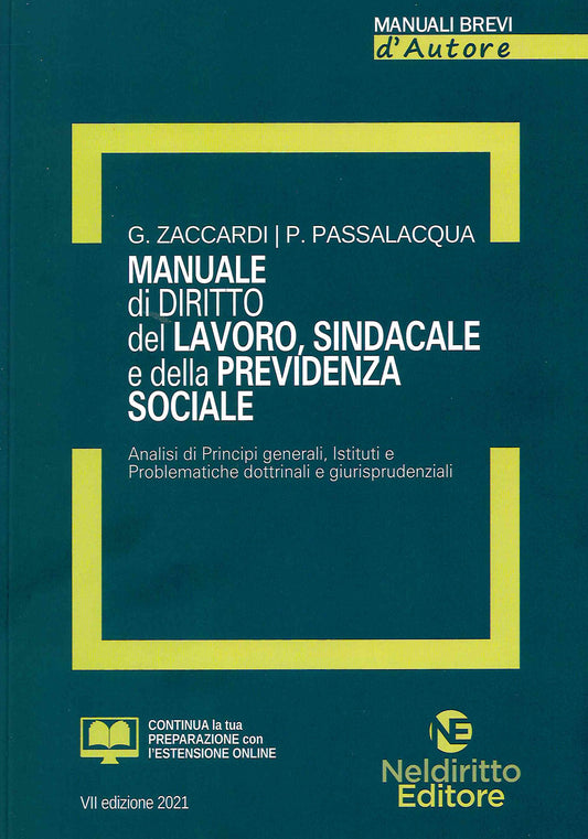 Manuale breve di diritto del lavoro - Zaccardi