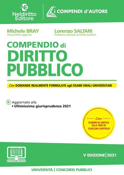 Compendio diritto pubblico 2021 - Saltari Bray