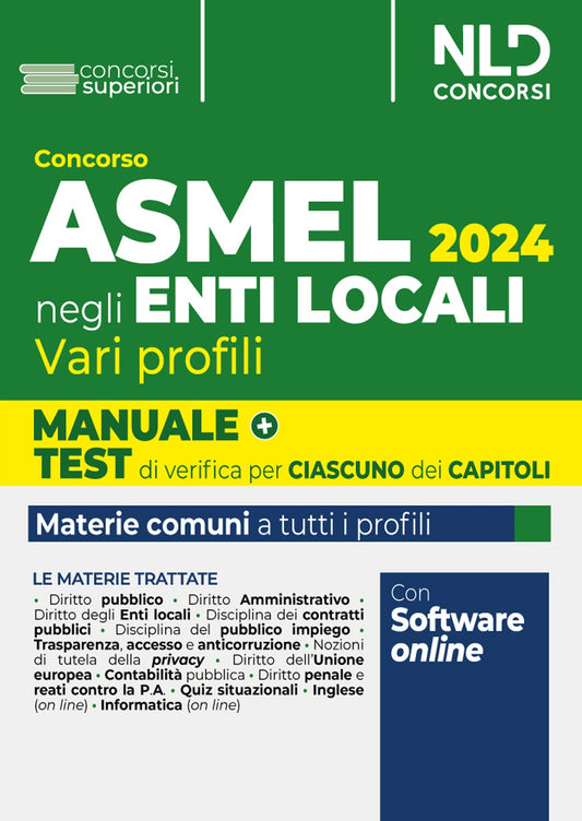 Manuale Concorso ASMEL con teoria e quiz 2024