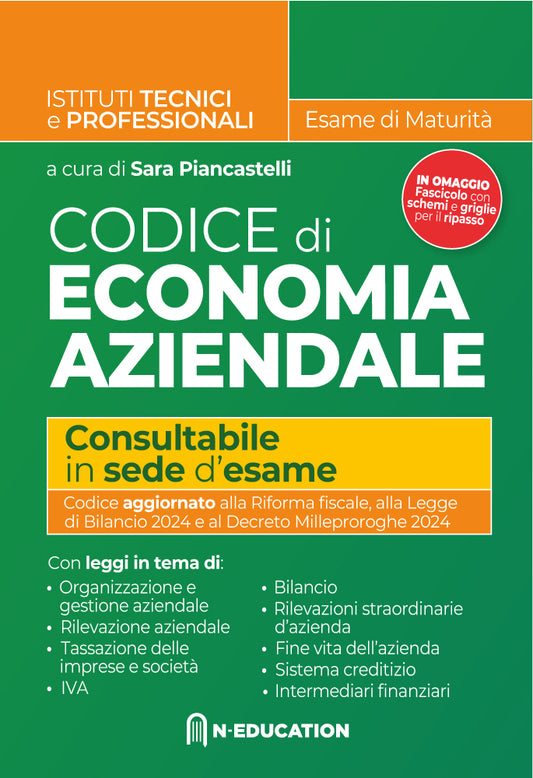 Codice economia aziendale allegato 2024 - Piancastelli