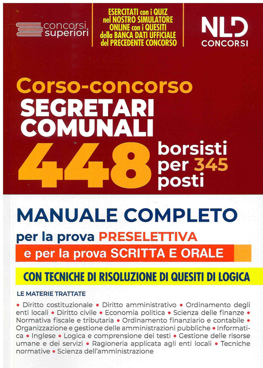 448 segretari comunali 345 borsisti -