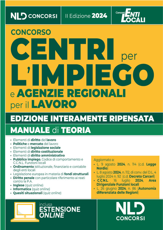 Manuale per i Concorsi nei Centri per l'impiego e Agenzie Regionali per il Lavoro