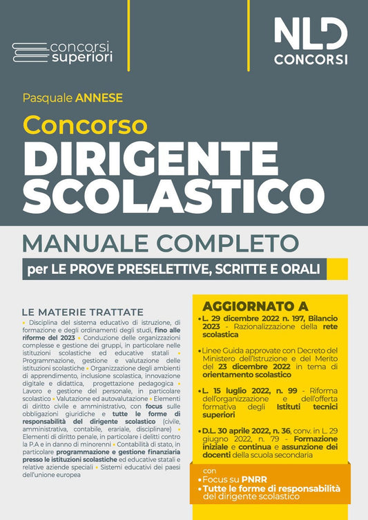 Manuale concorso dirigente scolastico - Annese